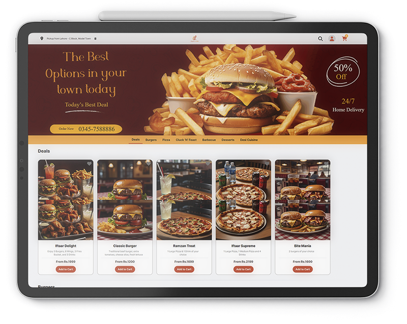 Food Ordering App for Restaurants
